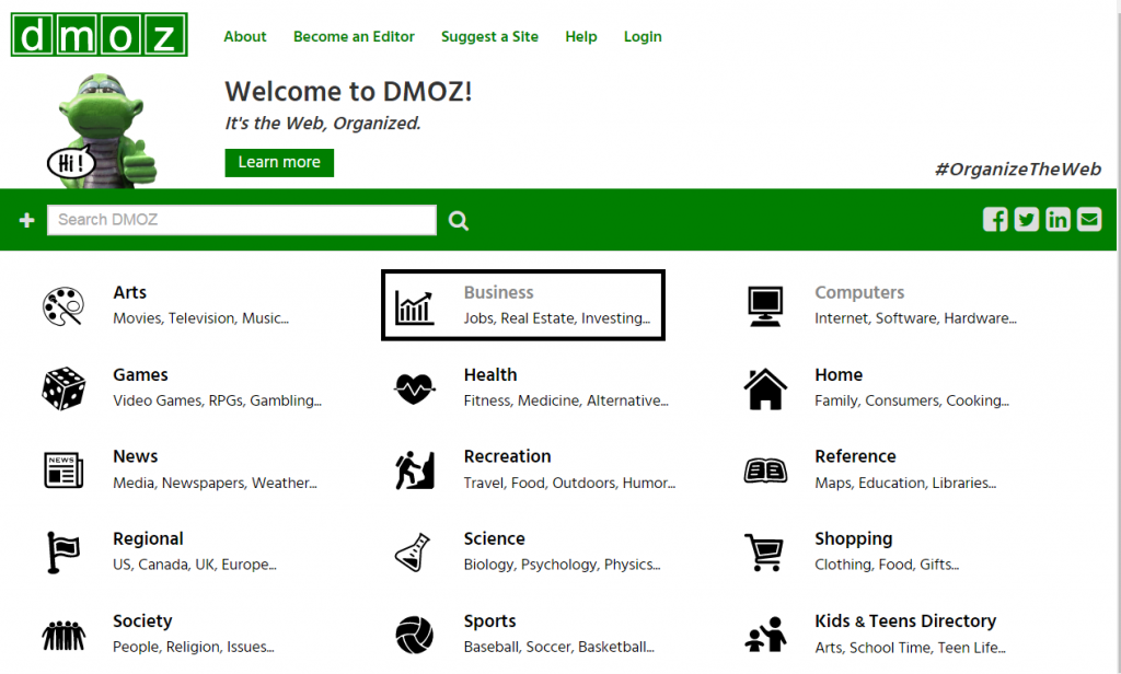 Dmoz Directory Sumbission