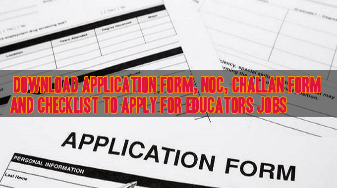 Download Application Form NOC Form and 32-A Challan Form